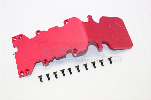 Traxxas T-Maxx & T-Maxx 3.3 Aluminum Rear Skid Plate - 1Pc Red