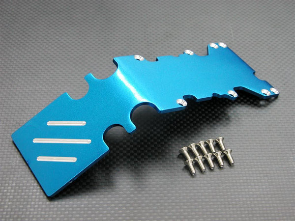 Traxxas T-Maxx & T-Maxx 3.3 Aluminum Rear Skid Plate - 1Pc Blue