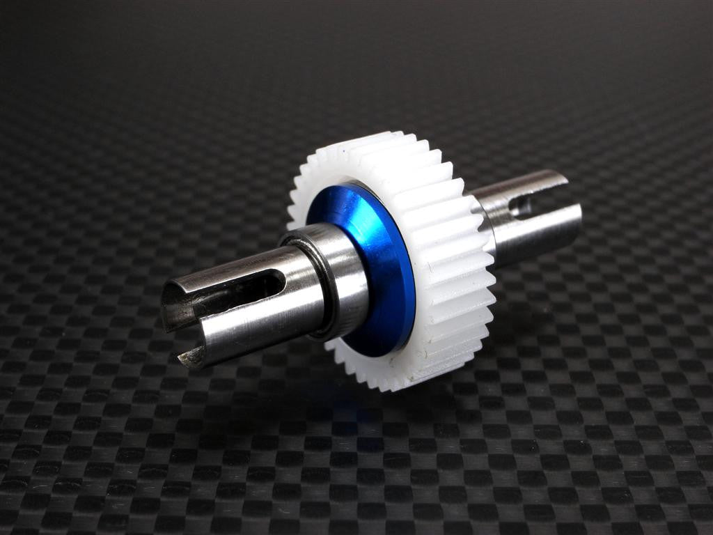 Team Losi Mini-T Titanium Hub+Plastic Ball Differential Completed Set With Bearing - 1 Set (Special Design, Economic) Blue