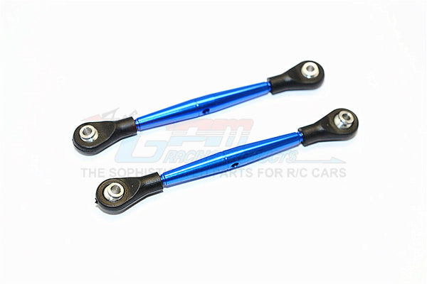 Aluminum 3mm Clockwise And Anticlockwise Turnbuckles With 5.8X2.5X6mm Balls (Length 64mm To 67mm) - 1Pr Blue