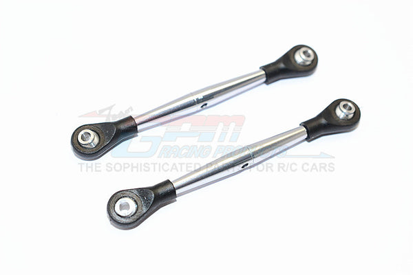 Aluminum 3mm Clockwise And Anticlockwise Turnbuckles With 5.8X2.5X6mm Balls (Length 64mm To 67mm) - 1Pr Gray Silver