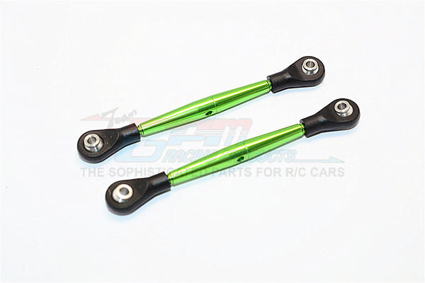 Aluminum 3mm Clockwise And Anticlockwise Turnbuckles With 5.8X2.5X6mm Balls (Length 64mm To 67mm) - 1Pr Green