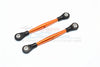 Aluminum 3mm Clockwise And Anticlockwise Turnbuckles With 5.8X2.5X6mm Balls (Length 64mm To 67mm) - 1Pr Orange