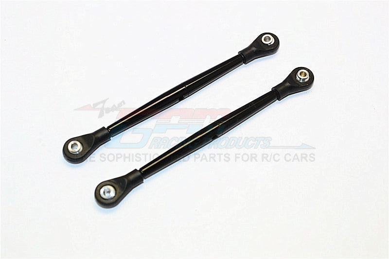 Aluminum 3mm Clockwise And Anticlockwise Turnbuckles With 5.8X2.5X6mm Balls (Length 86mm To 89mm) - 1Pr Black