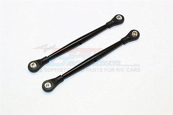 Aluminum 3mm Clockwise And Anticlockwise Turnbuckles With 5.8X2.5X6mm Balls (Length 86mm To 89mm) - 1Pr Black