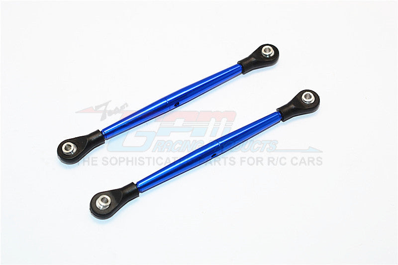 Aluminum 3mm Clockwise And Anticlockwise Turnbuckles With 5.8X2.5X6mm Balls (Length 86mm To 89mm) - 1Pr Blue