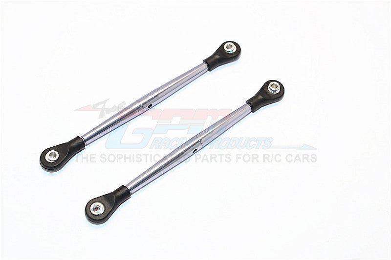 Aluminum 3mm Clockwise And Anticlockwise Turnbuckles With 5.8X2.5X6mm Balls (Length 86mm To 89mm) - 1Pr Gray Silver