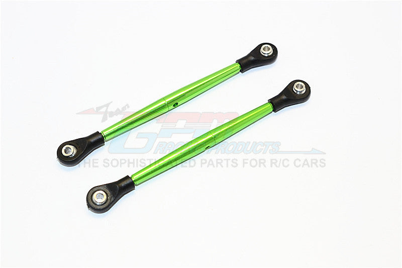 Aluminum 3mm Clockwise And Anticlockwise Turnbuckles With 5.8X2.5X6mm Balls (Length 86mm To 89mm) - 1Pr Green