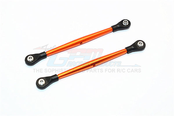 Aluminum 3mm Clockwise And Anticlockwise Turnbuckles With 5.8X2.5X6mm Balls (Length 86mm To 89mm) - 1Pr Orange