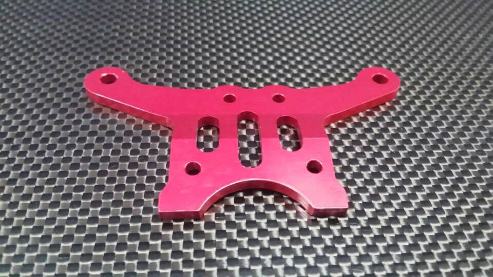 HPI Trophy 3.5 Aluminum Linkage Plate Of Front Gear Box & Steering Plate - 1Pc Set Red