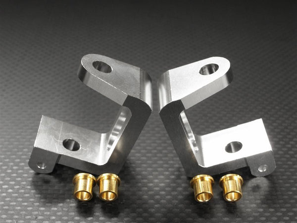 HPI Trophy 3.5 Aluminum Front C-Hub - 1Pr Set Silver