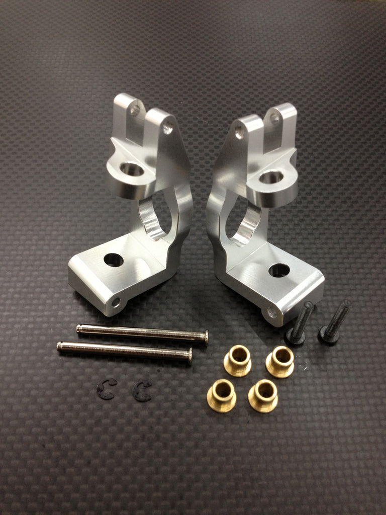 HPI Trophy 4.6 Aluminum Front Hub Carriers - 1Pr Silver