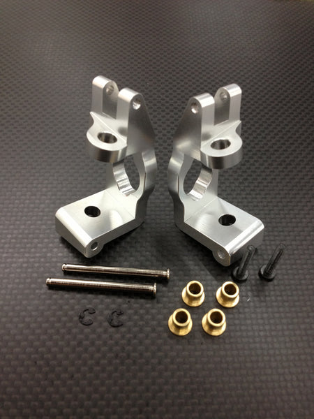 HPI Trophy 4.6 Aluminum Front Hub Carriers - 1Pr Silver