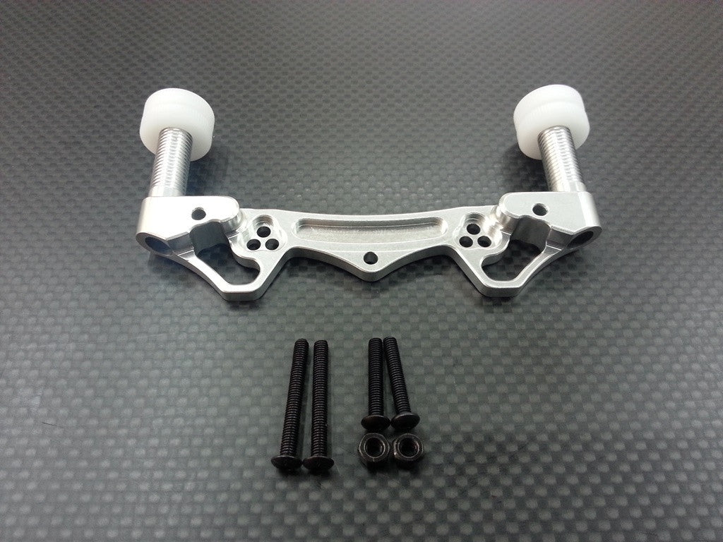 HPI Trophy 4.6 Aluminum Front/Rear Shock Tower With Body Post Mount - 1 Set Silver