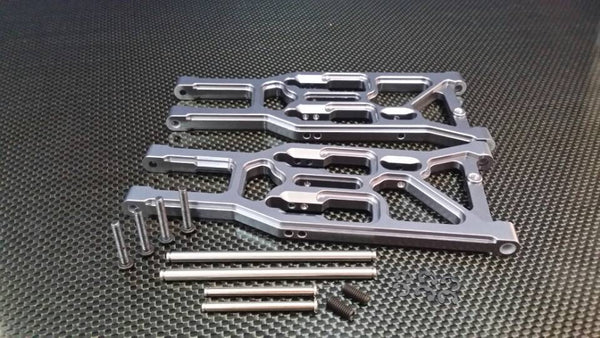 HPI Trophy 4.6 Aluminum Front Lower Suspension Arm - 1Pr Set Silver