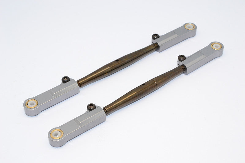 HPI Trophy 4.6 Aluminum Rear Adjustable Upper Camber Link - 1Pr Gray Silver