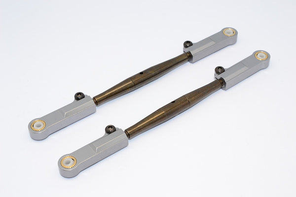 HPI Trophy 4.6 Aluminum Rear Adjustable Upper Camber Link - 1Pr Gray Silver