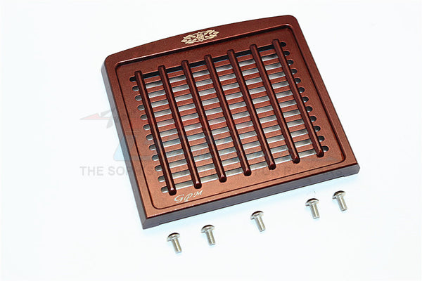 Tamiya 1/14 Truck Aluminum Front Mask Grill Guard For Grand Hauler - 1 Set Brown