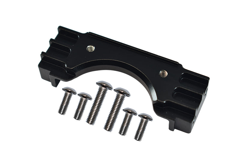 Tamiya Truck Scania R620 Highline Aluminum Front Chassis Stabilizing Mount - 1Pc Set Black