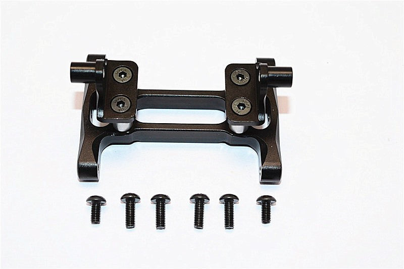 Tamiya 1/14 Truck Aluminum Rear Chassis Mount With Screws - 1Pr Set Black