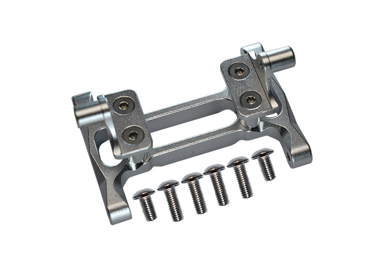 Tamiya 1/14 Truck Aluminum Rear Chassis Mount With Screws - 1Pr Set Silver
