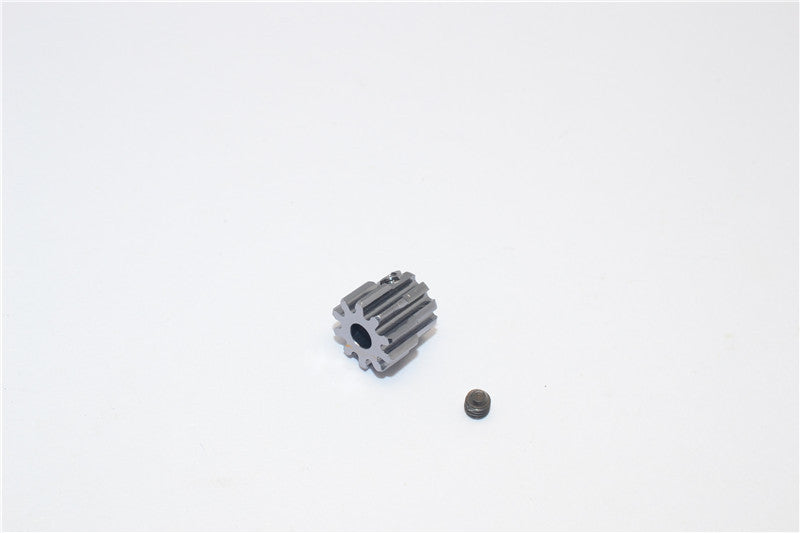 Tamiya Truck Scania R620 Highline Aluminum Motor Gear (10T) - 1Pc Gray Silver