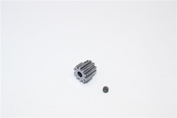 Tamiya Truck Scania R620 Highline Aluminum Motor Gear (10T) - 1Pc Gray Silver