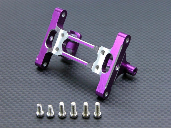 Tamiya 1/14 Truck Aluminum Rear Chassis Mount With Screws - 1Pr Set Purple