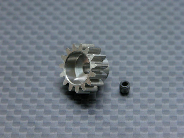 Tamiya 1/14 Truck Titanium Motor Gear 15T With Screw (For Ford Aeromax) - 1Pc Set
