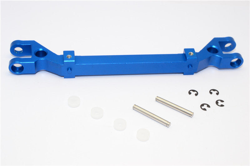 Tamiya Truck Scania R620 Highline Aluminum Front Axle with Pins & E-Clips & Collars - 1Pc Set Blue