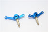 Tamiya Truck Scania R620 Highline Aluminum Front Knuckle Arm Set - 1Pr Blue