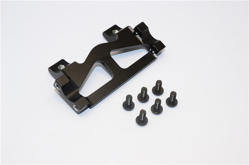 Tamiya 1/14 Truck Aluminum Rear Bumper Mount With Screws (#C3) - 1Pc Set Black