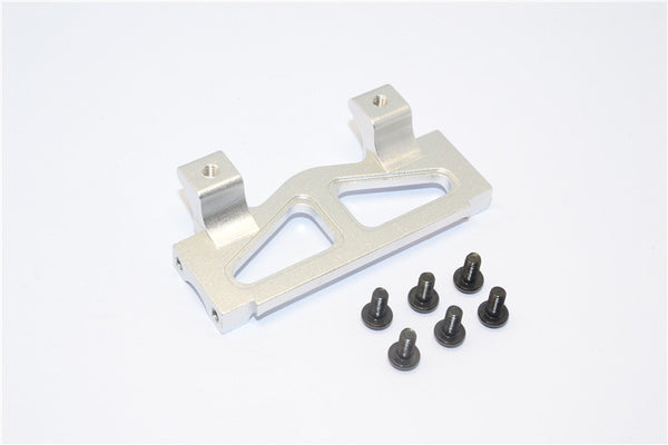 Tamiya 1/14 Truck Aluminum Rear Bumper Mount With Screws (#C3) - 1Pc Set Silver