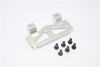 Tamiya 1/14 Truck Aluminum Rear Bumper Mount With Screws (#C3) - 1Pc Set Silver