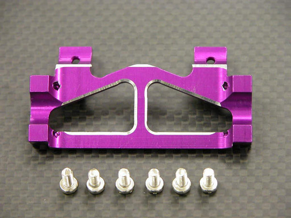 Tamiya 1/14 Truck Aluminum Rear Bumper Mount With Screws (#C3) - 1Pc Set Purple