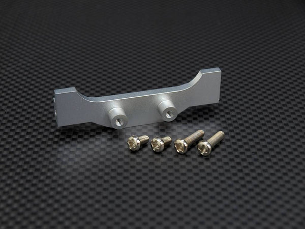 Tamiya 1/14 Truck (1850L) Aluminum Rear Chassis Mount With Screws (#C19) - 1Pr Set Silver