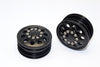 Tamiya 1/14 Truck Aluminum Front Wheel (10 Holes) - 1Pr Black