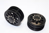 Tamiya 1/14 Truck Aluminum Front Wheel (10 Holes) - 1Pr Black