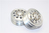 Tamiya Truck Scania R620 Highline Aluminum Front Wide Wheel (10 Holes) - 1Pr Silver
