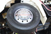 Tamiya 1/14 Truck Aluminum Front Wheel 10-Hole Design - 1Pr Set Black