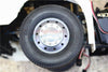 Tamiya 1/14 Truck Aluminum Front Wheel 10-Hole Design - 1Pr Set Gray Silver