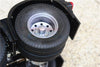 Tamiya 1/14 Truck Aluminum Rear Wheel 9-Hole Design - 1Pr Set Silver