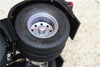 Tamiya 1/14 Truck Aluminum Rear Wheel 9-Hole Design - 1Pr Set Black