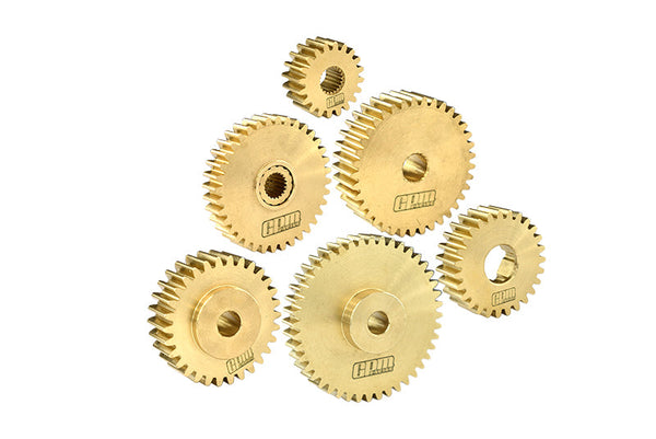 Brass Gearbox Gear Set For Tamiya RC 1/14 Trucks