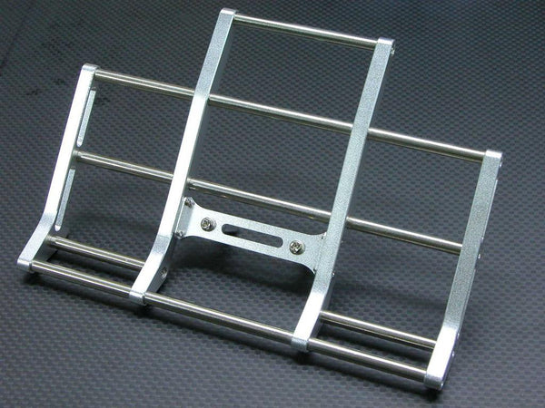 Tamiya 1/14 Truck (King Hauler / Globe Liner) Aluminum Animal Guard With Bronze Collars & Screws - 1Set Silver