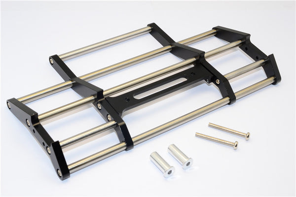 Tamiya 1/14 Truck (1850L/1838LS) Aluminum Animal Guard With Collars & Screws - 1Pc Set Black