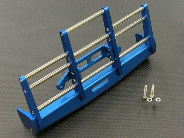 Tamiya 1/14 Truck (1850L) Aluminum Animal Guard - Volvo FH12-Tam Trailer With Collars & Screws - 1Pc Set Blue