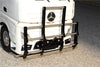 Tamiya 1/14 Tractor Truck (MERCEDES-BENZ 56348) Aluminum Front Bumper With Stainless Steel Screws - 1 Set Black