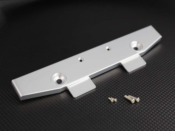 Tamiya 1/14 Truck (1850L) Aluminum Front Bumper With Screws - 1 Set Silver