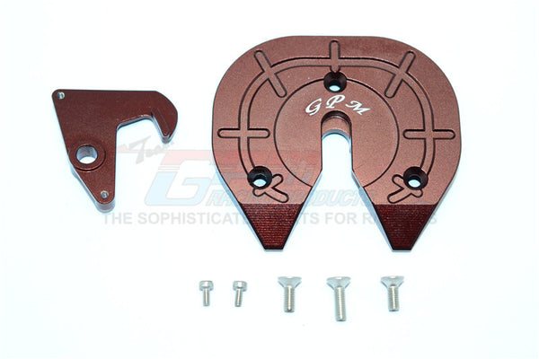 Aluminum Coupler Turntable Hitch For 1:14 Tamiya Tractor Truck And Trailer - 1 Set Brown